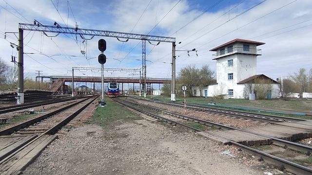 Станция Астана I.  Прибытие поезда 