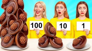 100 Слоев Еды Челлендж # Смешные Ситуации с Едой от Candy DO