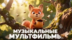 Музыкальные мультики для детей. Лисёнок Рыжик и Малыш Панда