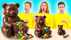 Большая, Средняя или Маленькая Тарелка Челлендж # Удивительные Лайфхаки и Хитрости от Candy DO