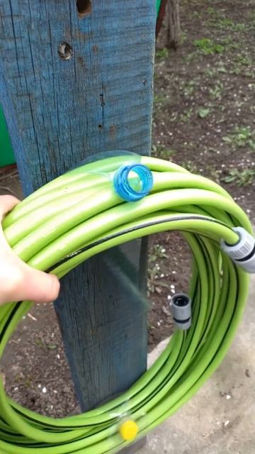 Способ компактного хранения шланга для полива 💧👌