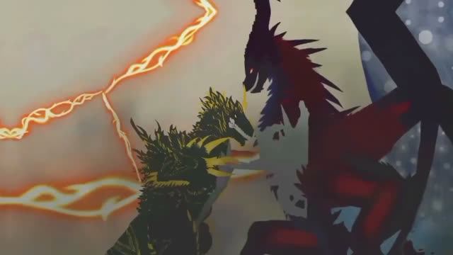 Omega Spino против Black Criablos Короткая тестовая анимация  OC Battle