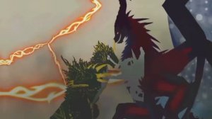 Omega Spino против Black Criablos Короткая тестовая анимация  OC Battle