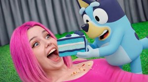 я съел торт BLUEY и BINGO !
