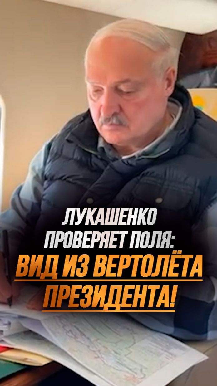 Что внутри вертолёта Лукашенко? // Инспекция хода посевной С ВОЗДУХА! #shorts