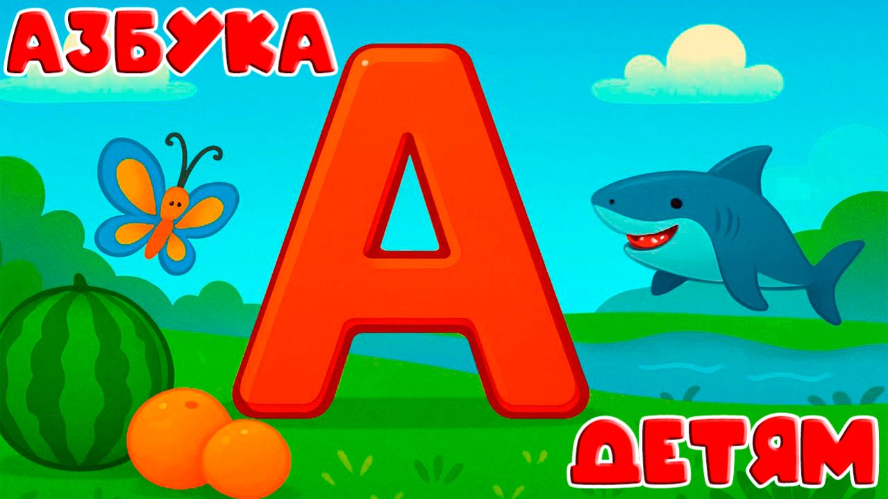 РАЗВИВАЮЩИЙ МУЛЬТФИЛЬМ ДЛЯ ДЕТЕЙ - АЗБУКА от А от Я для малышей