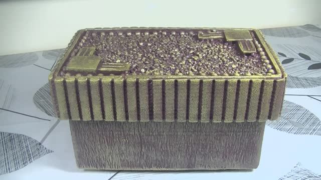 Картонный сундучок с декором :  идеальный способ организовать пространство.