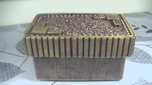 Картонный сундучок с декором :  идеальный способ организовать пространство.