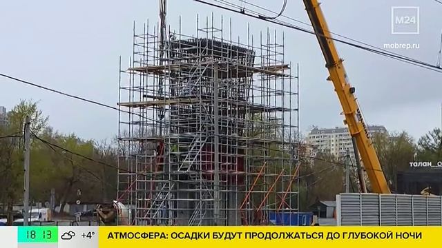 Первые весенние цветы начали высаживать в Москве