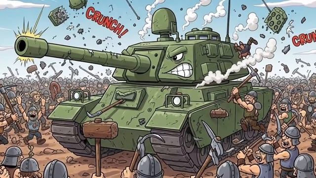 ЧТО ЕСЛИ один ТАНК против 100.000 воинов Спартака_ Древний Рим встречает машину из будущего!