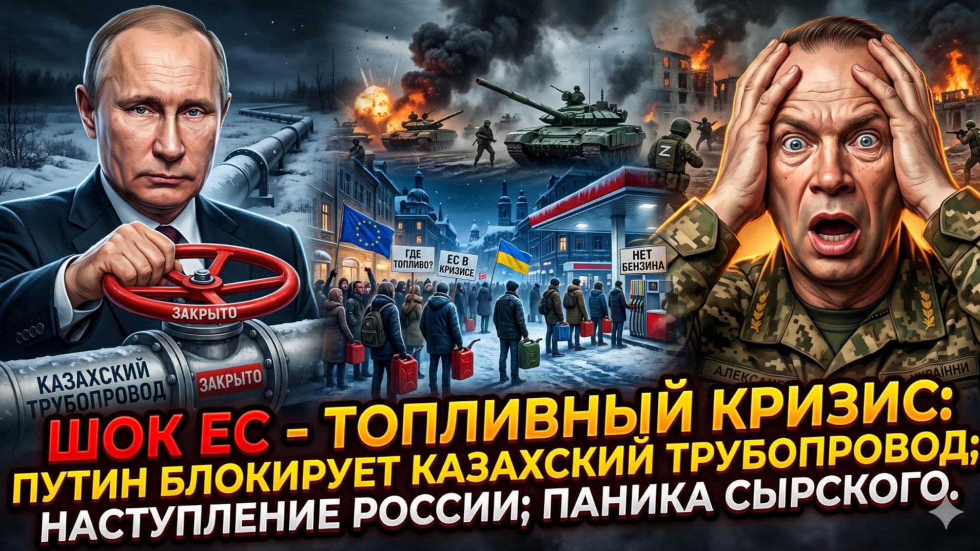 ⛽Меркурис | ЕС в шоке: Путин перекрыл вентиль–топливный коллапс; наступление ВС РФ –Сырский в панике