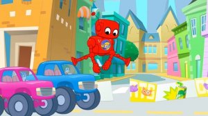 Мой Волшебный Питомец Морф Монстр Грузовик-Морфл соревнуется снова! мультфильмы для детей Сказки