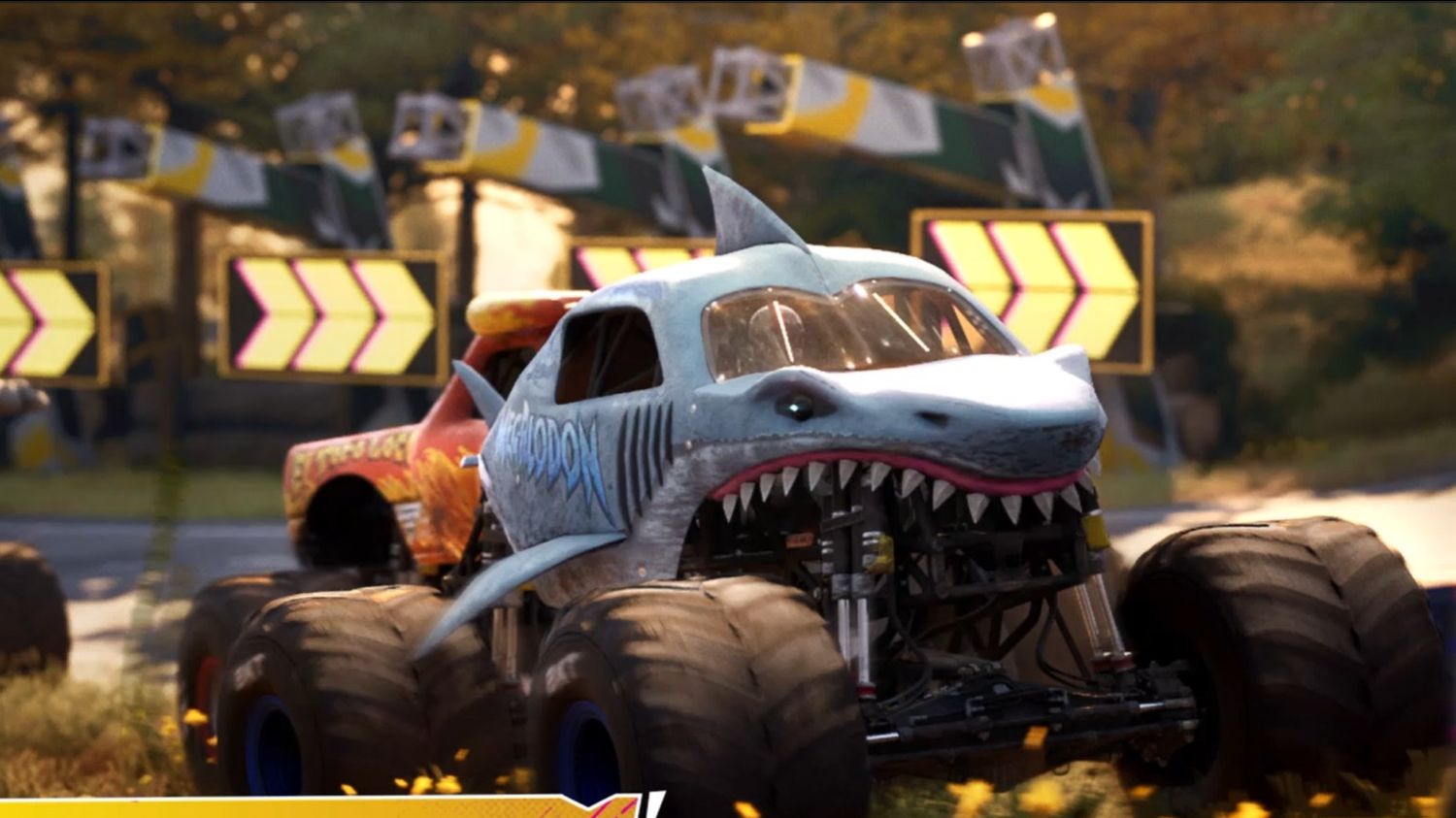 Monster Jam Showdown. Машины Монстр Траки. Трюки в игре на PS4