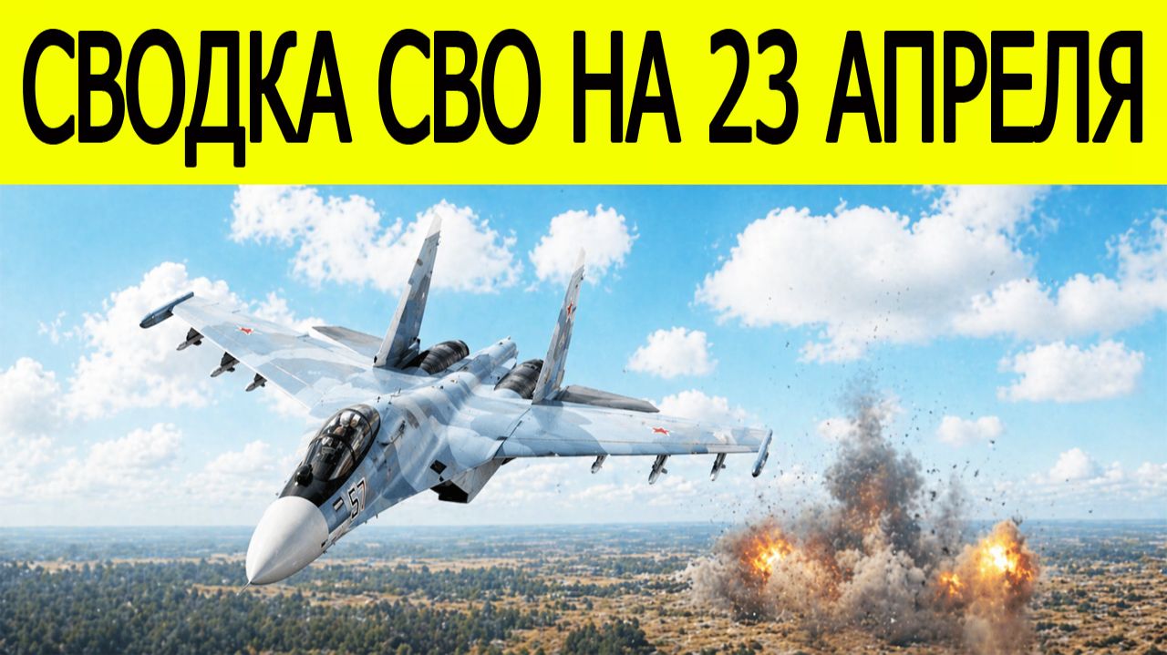 Новости СВО на сегодня 23 апреля. Боевые действия. Россия-Украина. Сводка с фронта на 23.04.2026