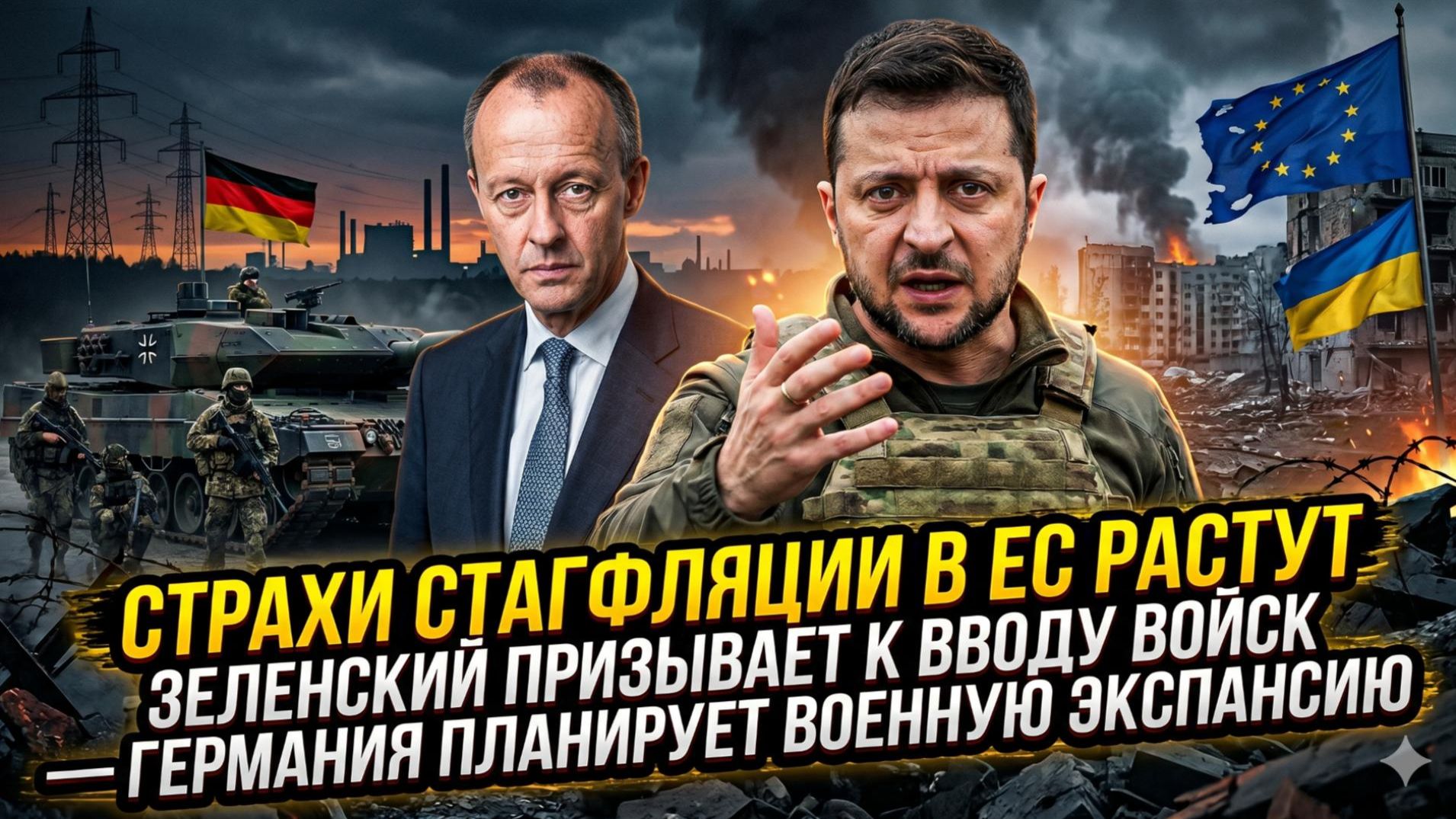 Себастиан Сас  Зеленский требует солдат а Европа тонет в стагфляции - новая реальность