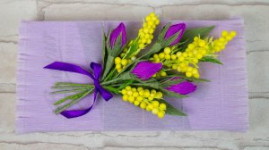 Весеннее оформление коробки конфет. Оформление подарка своими руками. Упаковка подарков. Buket7ruTV