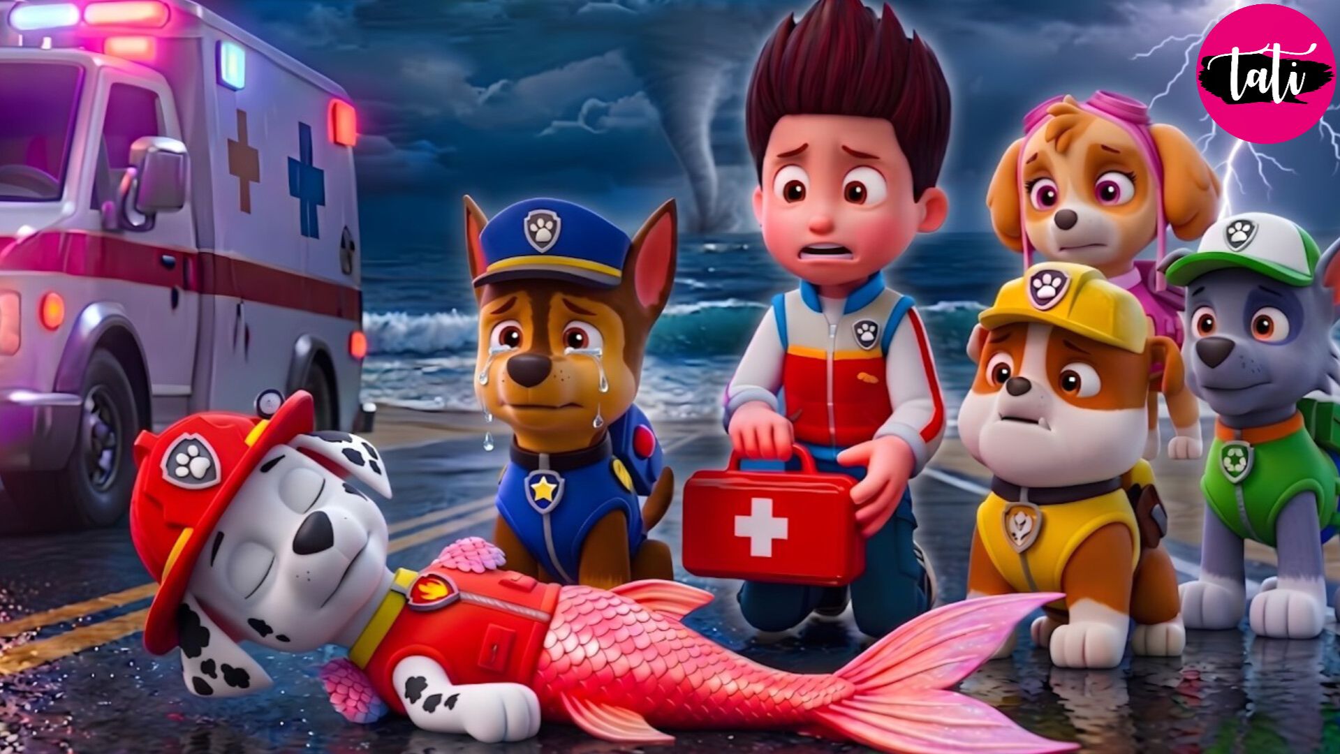 Щенячий патруль и Маршалл. Залипательное видео. Мультфильм для детей и малышей. Анимация 447