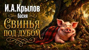 Басня «СВИНЬЯ ПОД ДУБОМ» И.А. Крылова | Анимация для детей и взрослых | "Живые басни"