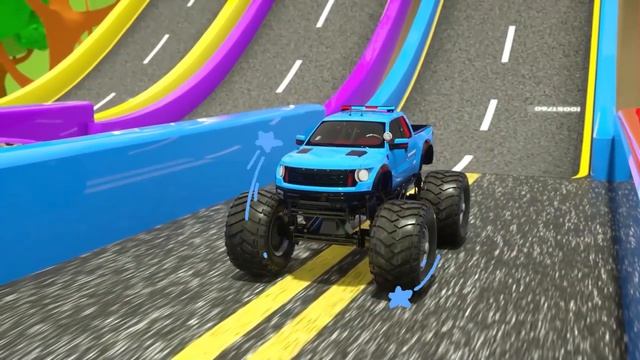 Колеса в форме футбольного мяча - цвета для детей мультики про машинки мультфильмы для детей