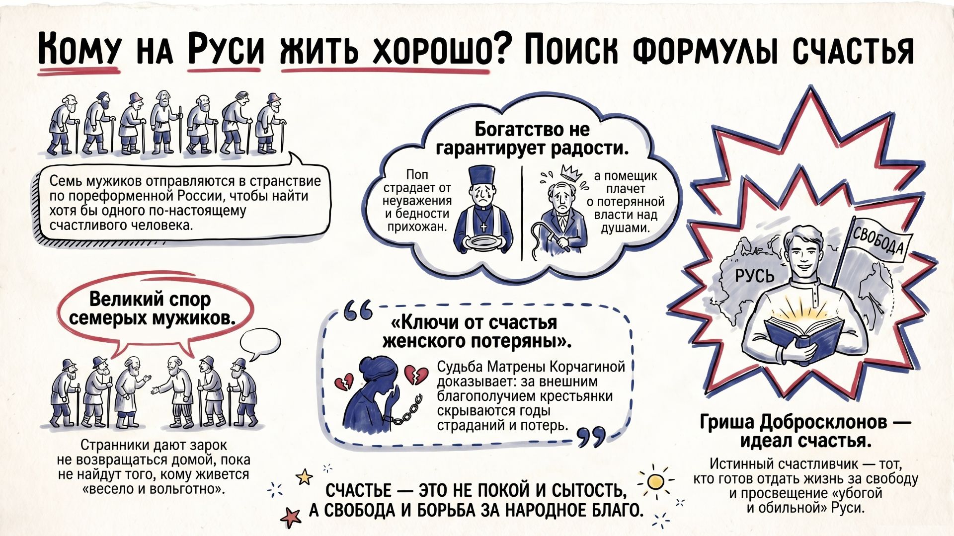 Кому на руси жить хорошо краткое содержание