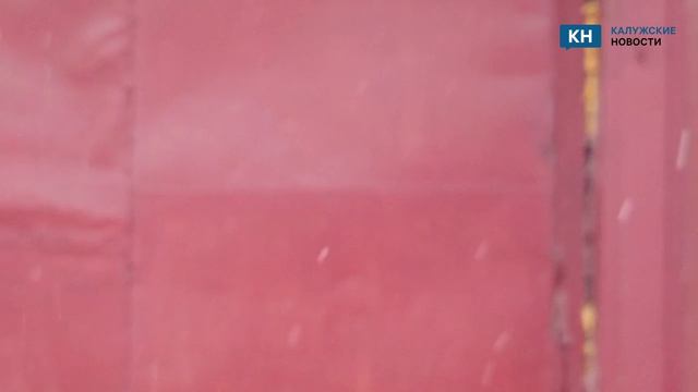 В Калуге начался снегопад.