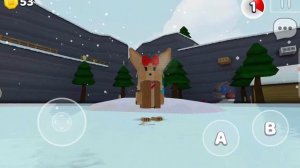 прохождение снежной долины в игре super bear adventure.