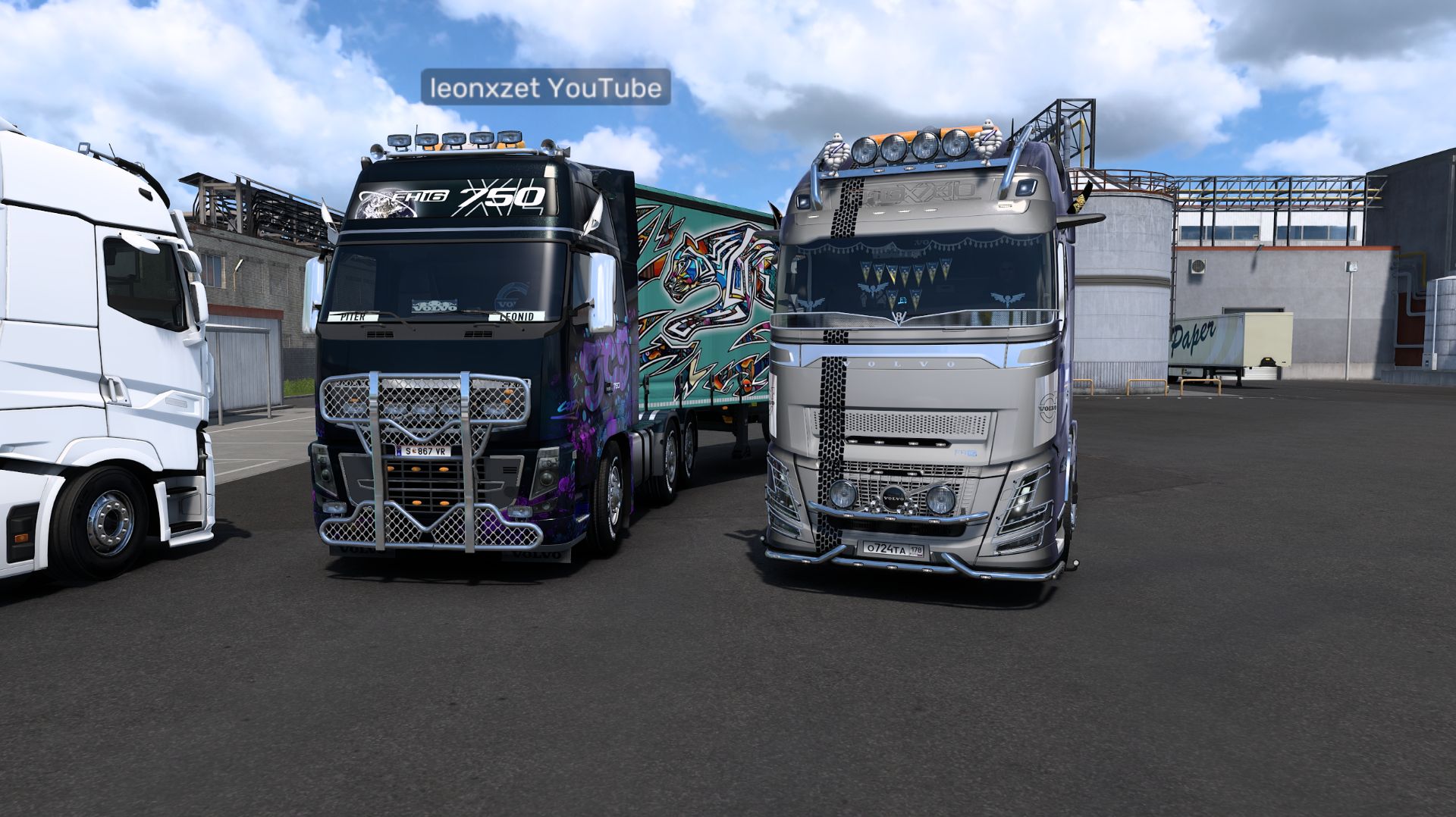 Euro Truck Simulator 2 Конвой со стримером на YouTube leonxzet 9