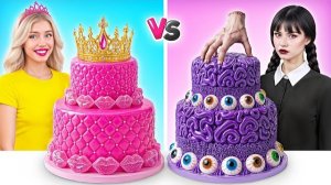 Кулинарный челлендж «Барби против Уэнсдей» | Удивительные кулинарные лайфхаки