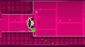 прошёл первый уровень в geometry dash на три звёздочки