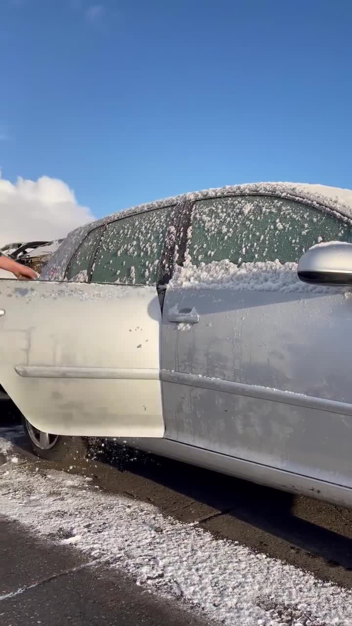 Помыл мaшину в мороз