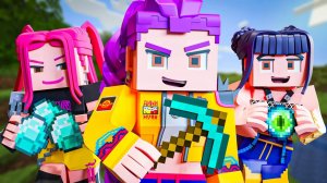 HUNTRIX, НО ОНИ ЖЕ ИЗ MINECRAFT?! Анимация KPop Demon Hunters