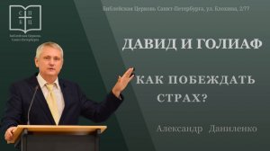 ДАВИД И ГОЛИАФ. Как побеждать страх. АЛЕКСАНДР ДАНИЛЕНКО.