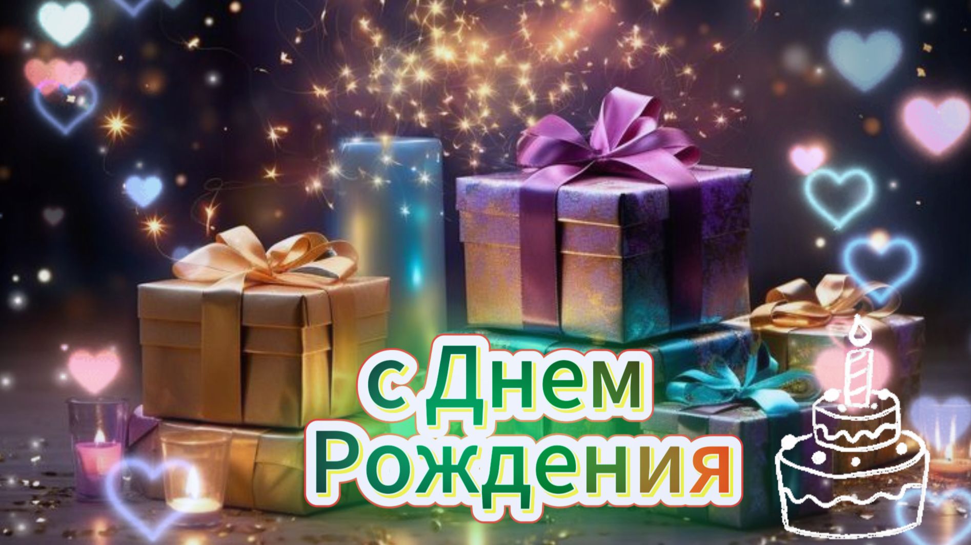 С днем рождения, желаю много, много счастья | Домохозяйка