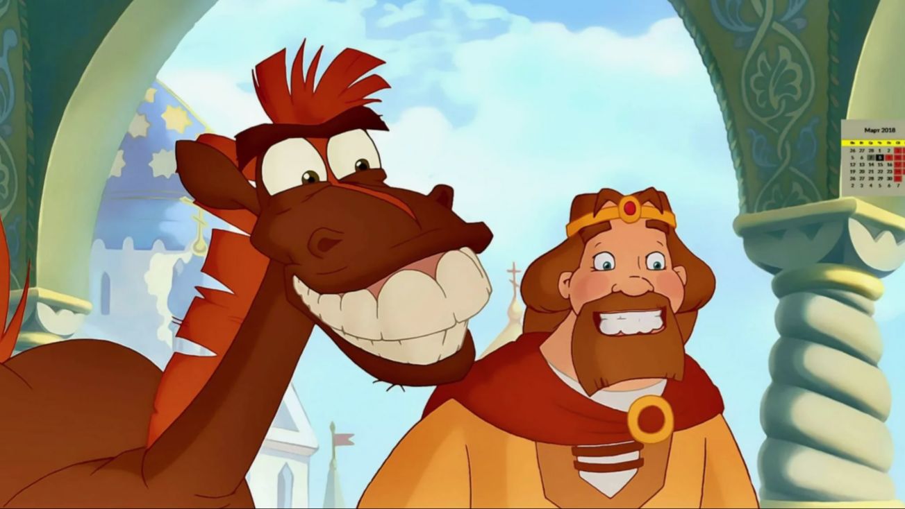 Три Богатыря - Алеша Попович и Тугарин Змей