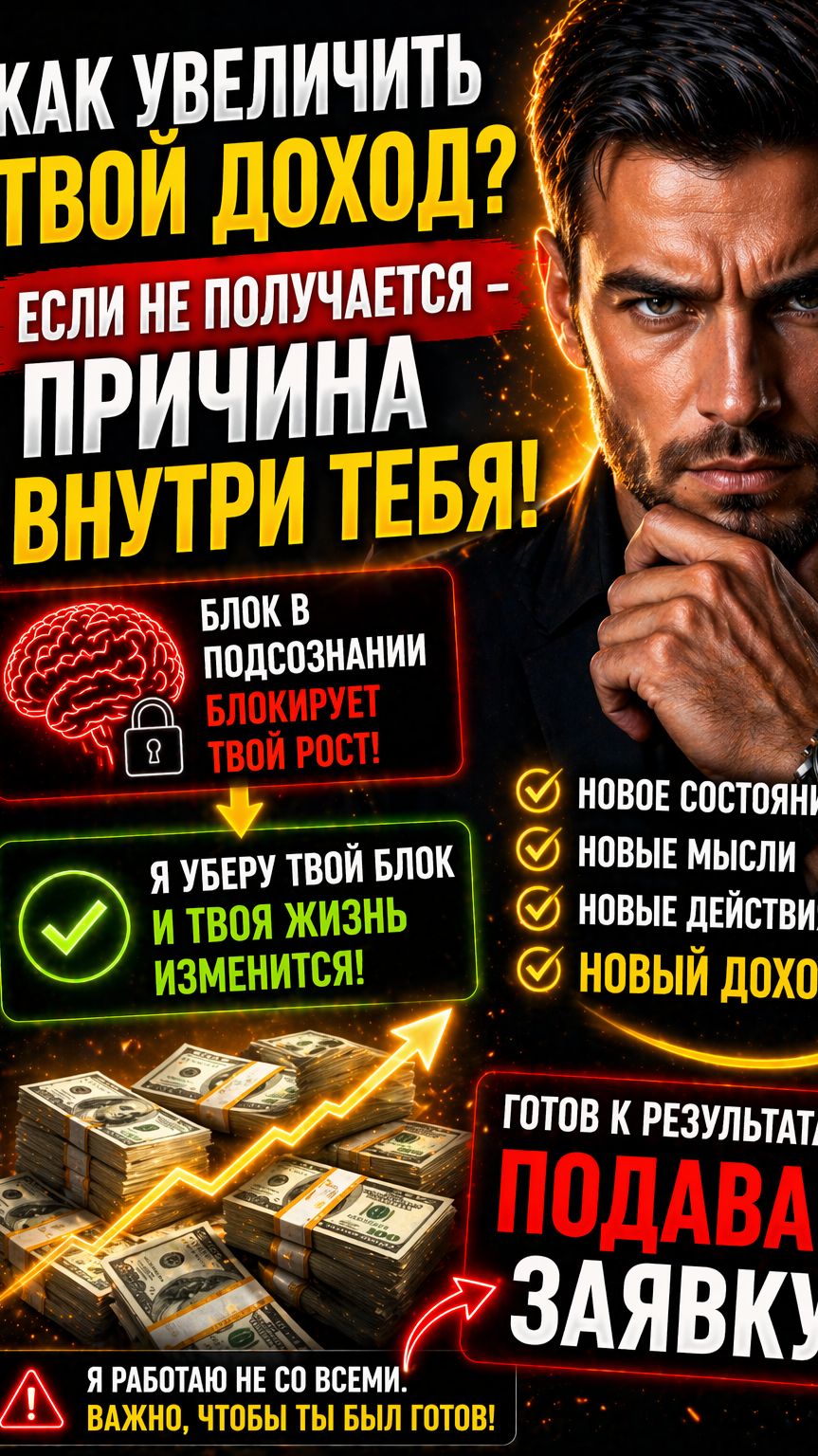 Почему ты не можешь увеличить доход.