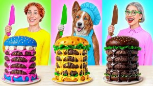 Кулинарный Челлендж# Я против Бабушки с Собакой # Забавные Лайфхаки с Едой от Candy DO