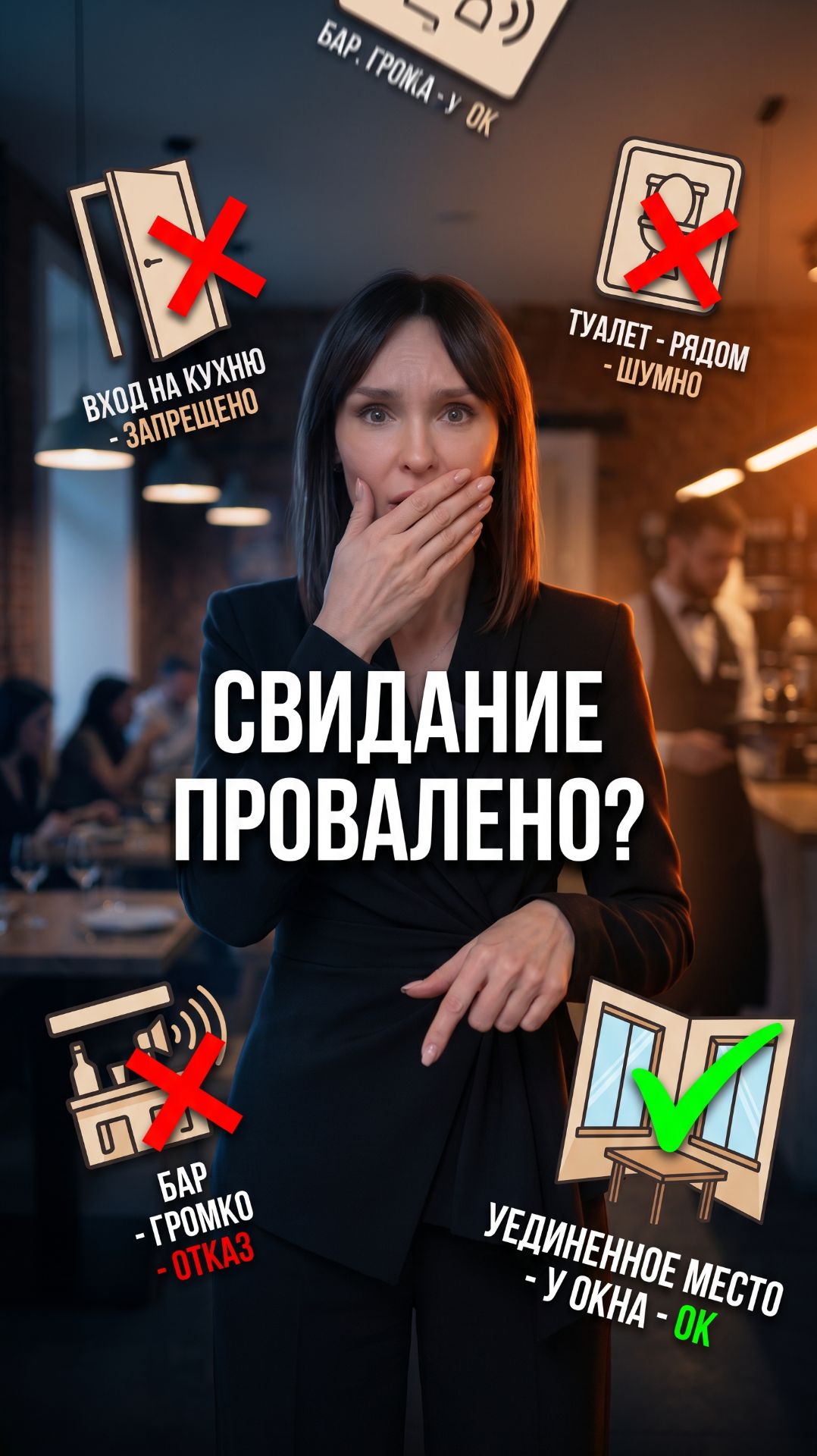 Хорошие столы — у окна и в углах. Но они уходят первыми.