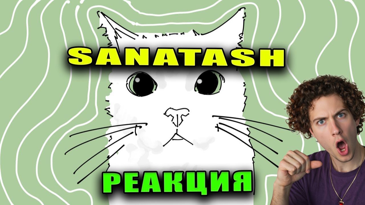 САНАТАШ моя кошка SANATASH РЕАКЦИЯ на анимацию