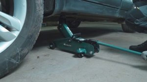 Гидравлический подкатной домкрат СИБРТЕХ 2 т, 127-330 мм, в пластиковом кейсе 50833