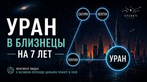 Уран в Близнецах 2026-2033 | Фрагмент видео о великом переходе дальних планет в 2026 | EREVICH