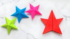 Как сделать звезду из бумаги своими руками на 9 мая