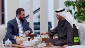 رئيس دولة الإمارات يستقبل الشرع في أبوظبي