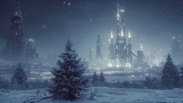 The First Snow After 2049 — Calm Blade Runner Winter Ambience for Sleep & Focus