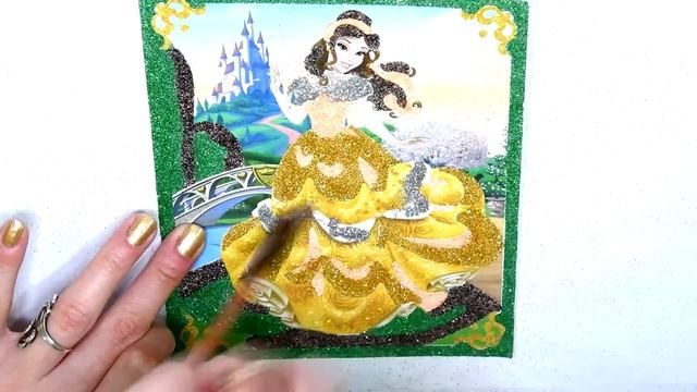 Раскрашиваем цветным песочком СКАЗОЧНЫХ ПРИНЦЕСС {Часть 1}