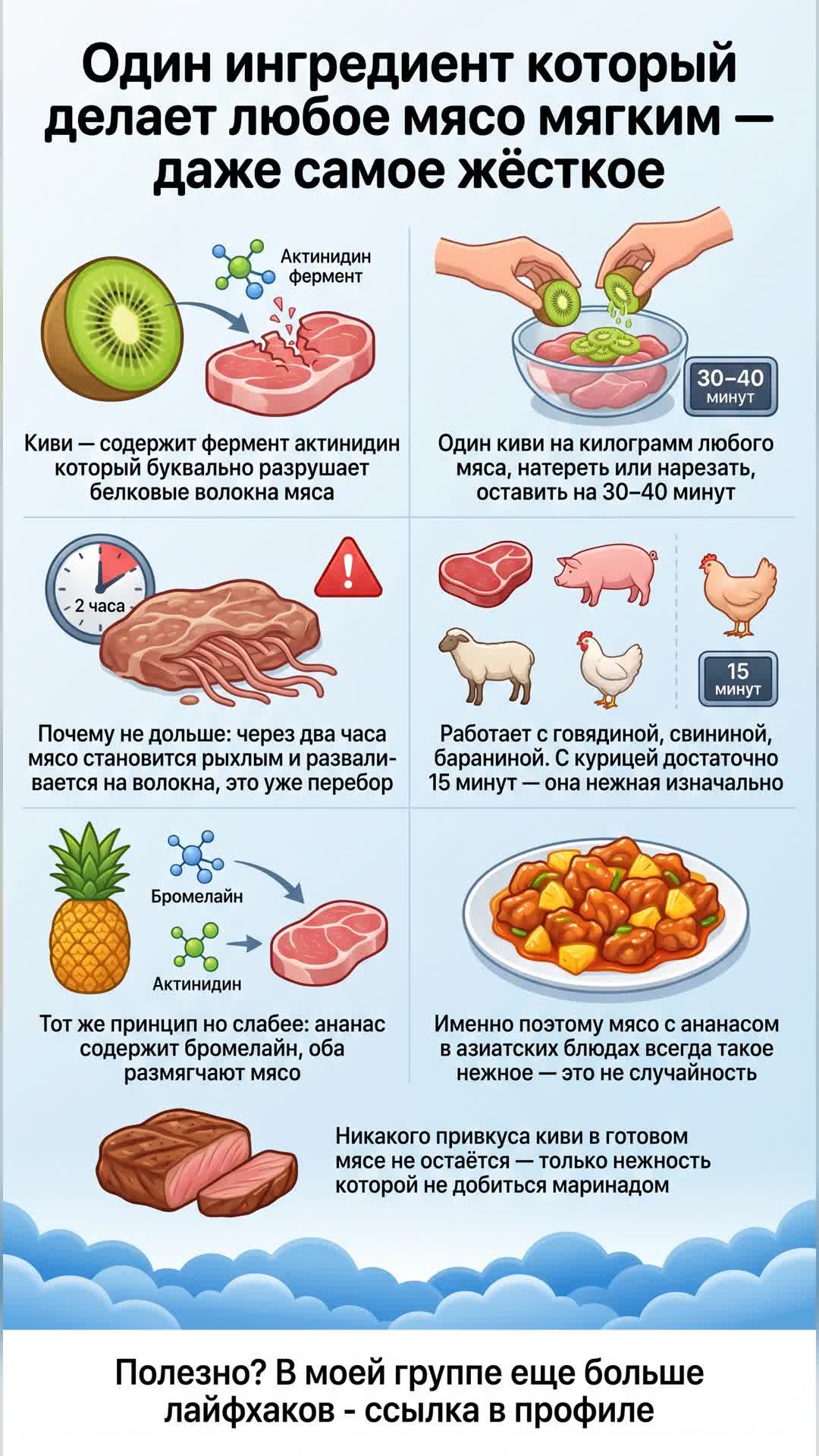 Как сделать любое мясо нежным за 30 минут