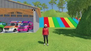 Полиция пожарная машина скорая помощь самые популярные машинки для детей грузовики - синий трактор