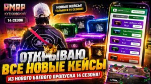 ОТКРЫЛ ВСЕ КЕЙСЫ ЗА 100 УРОВНЕЙ 14 СЕЗОНА БП НА РМРП В ГТА 5 РП