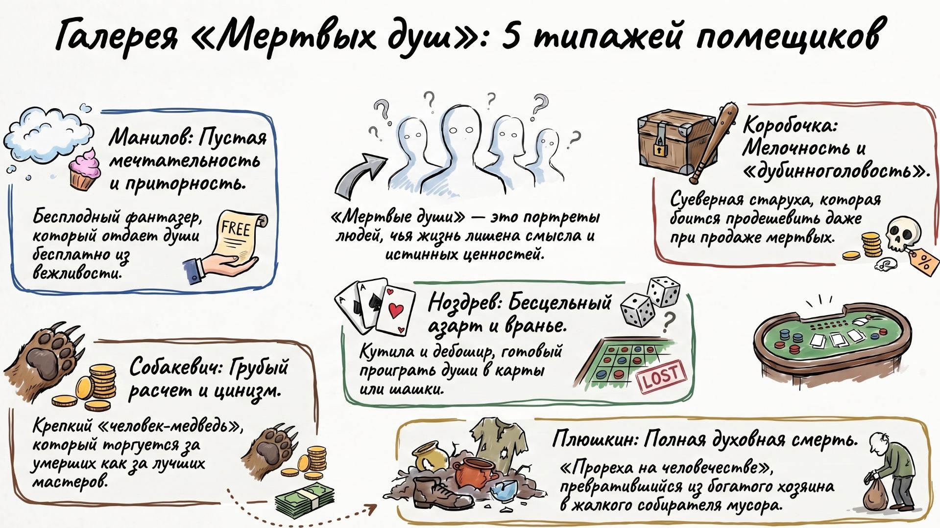 Мертвые души краткое содержание