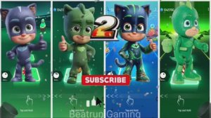 Кэтбой против Гекко и Прайма! 🦸♂️ Эпичная битва Героев в масках в Tiles Hop