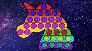 Рисуем Единорожку и Кубик Рубика/Обучающие Видео для Детей/Мультфильм для Малышей